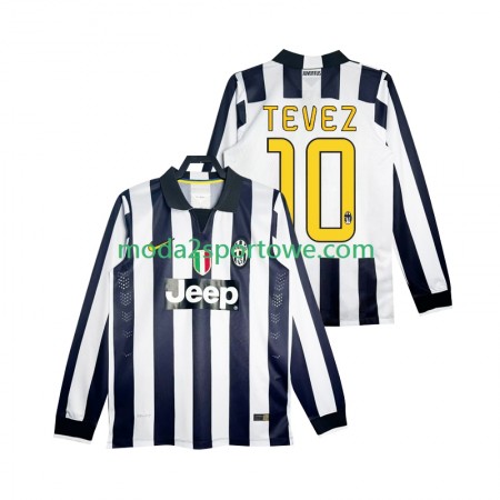 Koszulka Juventus TEVEZ 10 2014 2015 Retro Domowe Stroje Piłkarskie Długi Rękaw